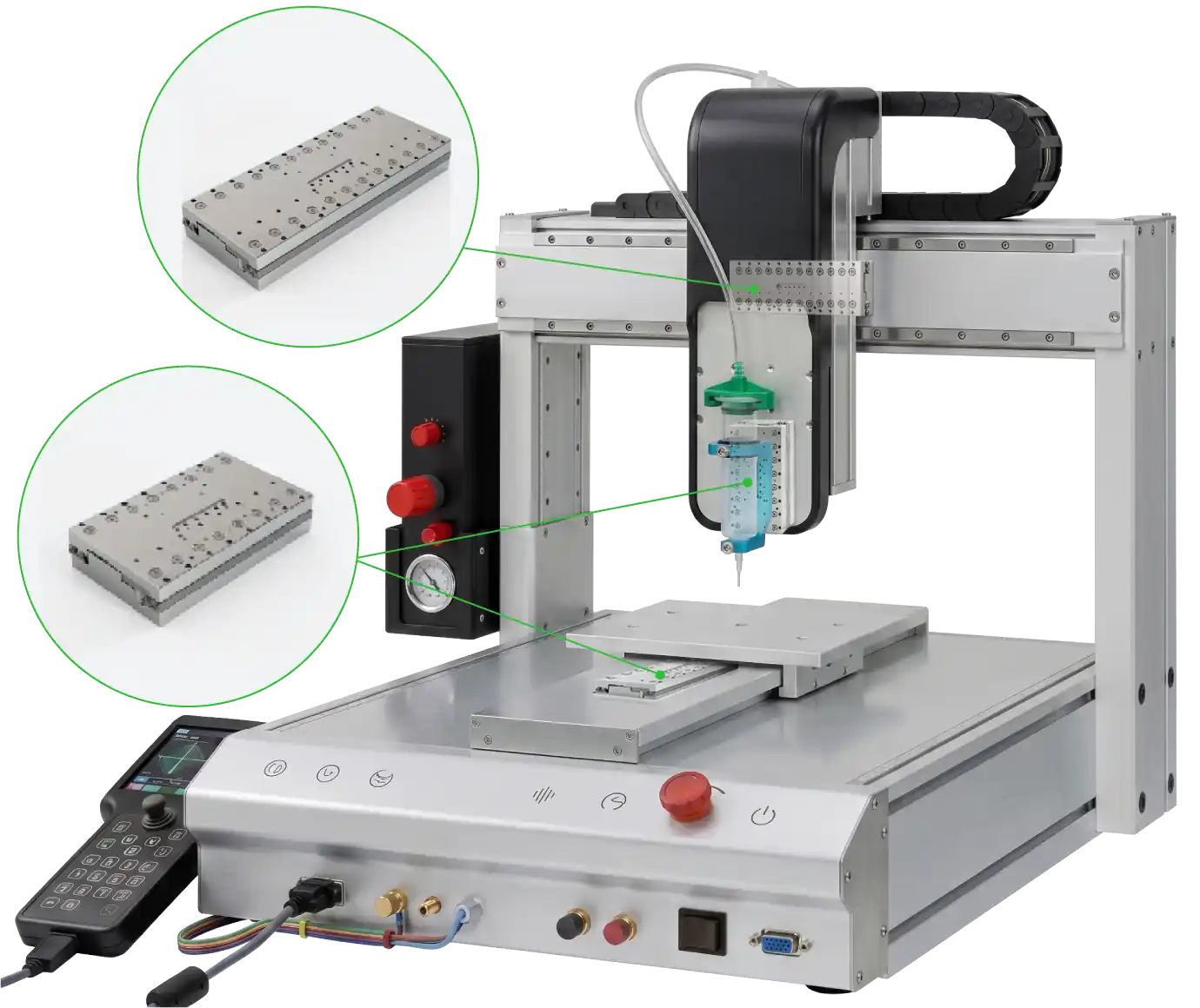 Dispensing and Laser Tooling application with xeryon stages