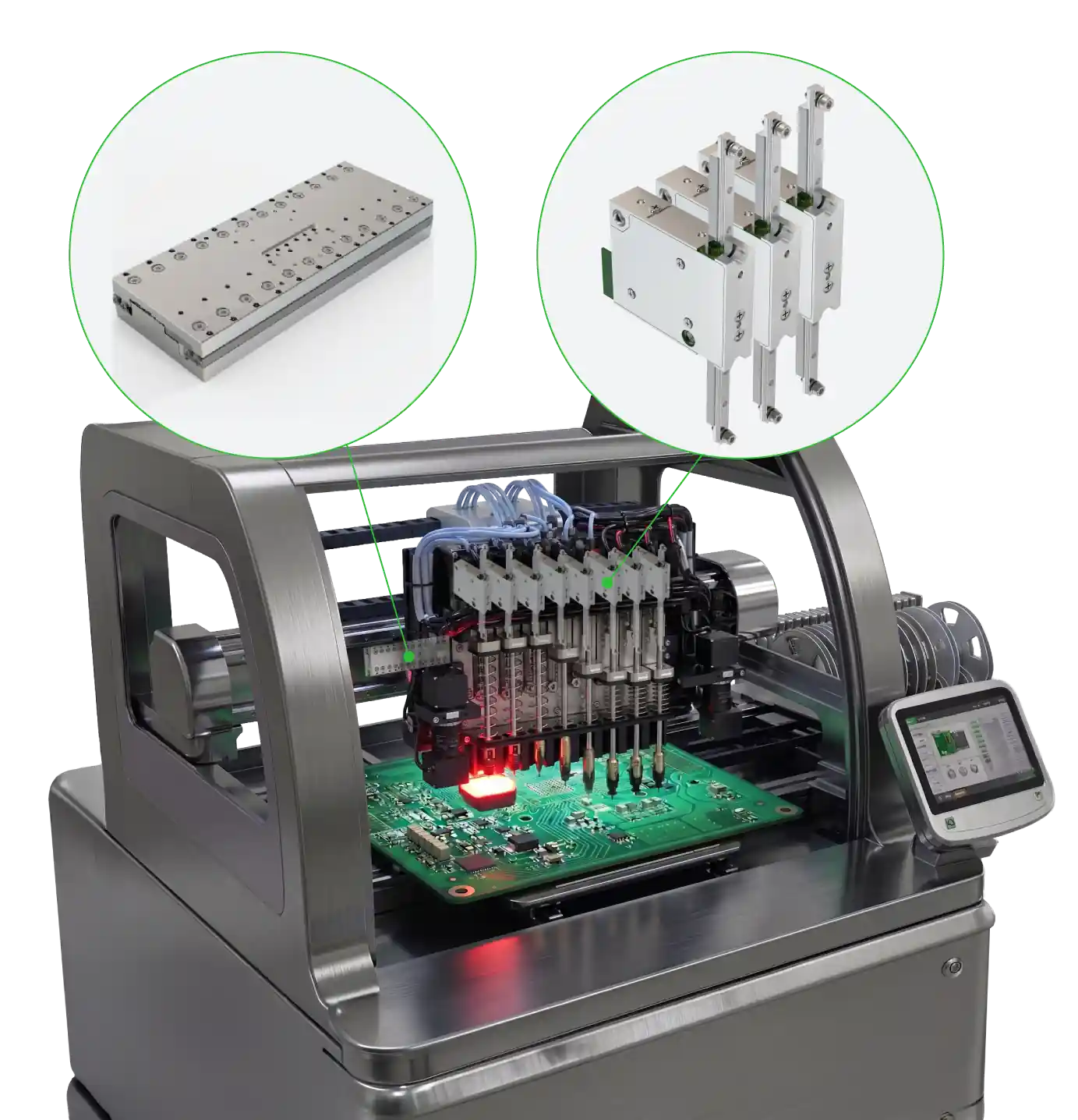 High Speed SMT Assembly Application with Xeryon Actuators and stages