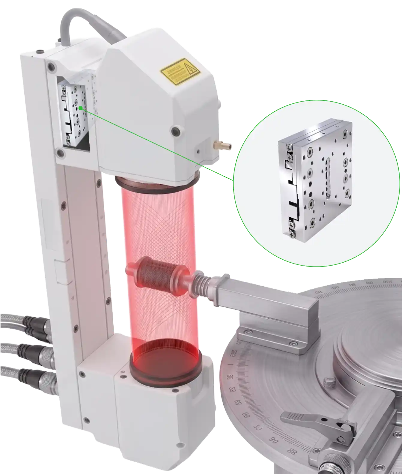 Sensor Positioning Application with Xeryon Stages